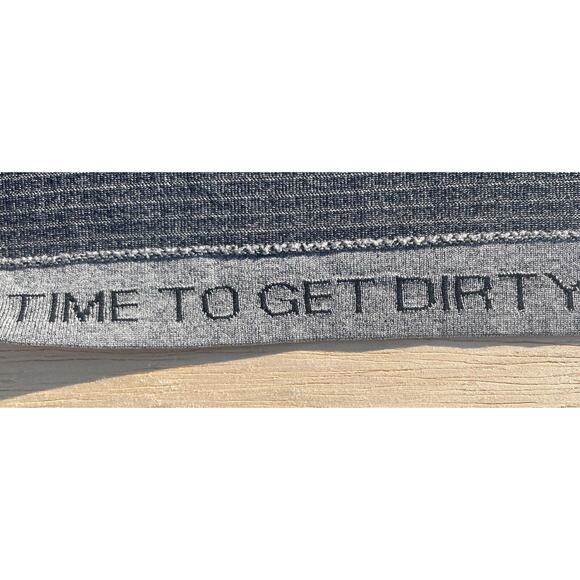 VINTAGE LULULEMON sweatshirt Time To Get Dirty Polyester Men's‎ Gray Size XL - Picture 7 of 8